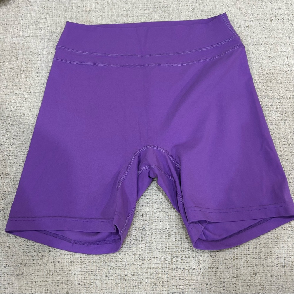 Vibrant Purple Bike Shorts with Compression Fit